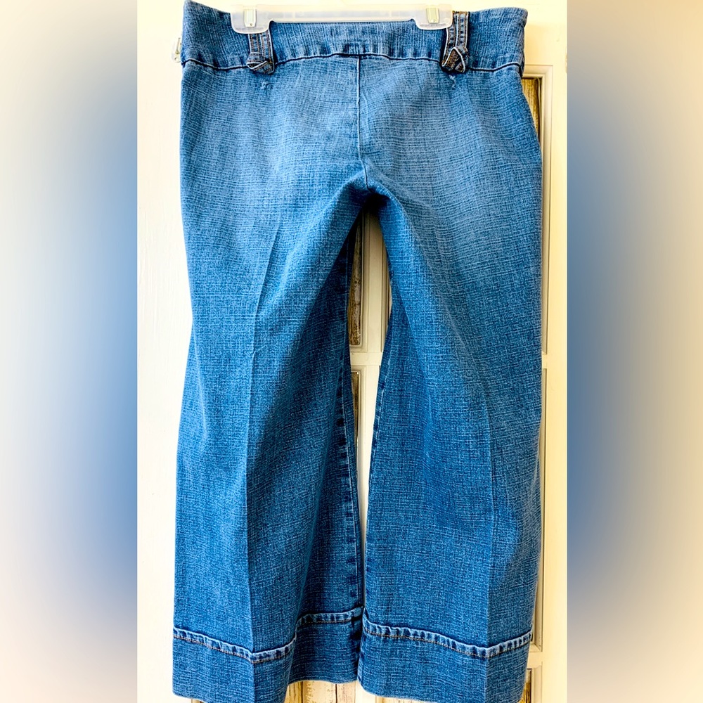Denim Gaucho Pants